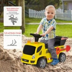 HOMCOM Kinder Rutscherauto Mit Musik, Scheinwerfern Und Alarmtönen -Homcom 23695056 06