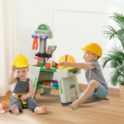 HOMCOM Kinder Werkbank Set Mit 37 Zubehörteilen -Homcom 23785533 04
