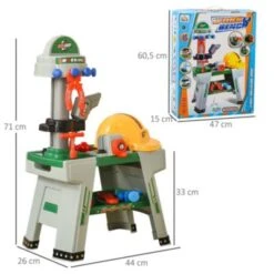 HOMCOM Kinder Werkbank Set Mit 37 Zubehörteilen -Homcom 23785533 05