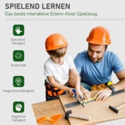 HOMCOM Kinder Werkbank Set Mit 37 Zubehörteilen -Homcom 23785533 06