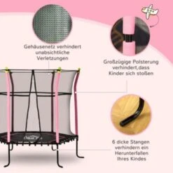 HOMCOM Trampolin Mit Sicherheitsnetz, 162 Cm 13 HOMCOM Trampolin Mit Sicherheitsnetz, 162 Cm -Homcom 24973440 06
