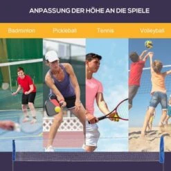 HOMCOM Badmintonnetz Mit Transporttasche -Homcom 26662604 06