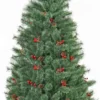 HOMCOM Künstlicher Weihnachtsbaum 1,8 M Christbaum Tannenbaum Mit Topf Und Deko PVC Metall Grün 90 X 90 X 180 Cm -Homcom 2683ecd592a6e9f0f27cfc0bf51b5ec7