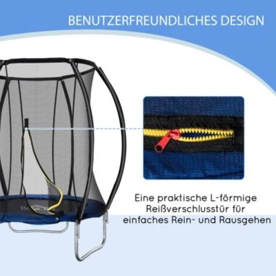 HOMCOM Trampoline Mit Sicherheitsnetz 5 HOMCOM Trampoline Mit Sicherheitsnetz – Bild 3