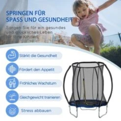 HOMCOM Trampoline Mit Sicherheitsnetz 11 HOMCOM Trampoline Mit Sicherheitsnetz -Homcom 28198305 04