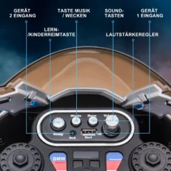 HOMCOM Kinder Elektro-Motorrad Kindermotorrad 6V Elektrofahrzeug Elektro-Dreirad Kinderfahrzeug Mit 3 Musikmodi 2,5km/h Elektromotorrad Für Kinder Ab 18 Monaten PP Metall Rot 82,5 X 42 X 54 Cm -Homcom 2831d7a82728268b9daf1cf6c6db5084