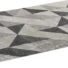 HOMCOM Teppich Im Trenddesign Moderner Teppich Mit Geometrischen Formen Für Wohnzimmer Schlafzimmer Küche Polyester Grau+Schwarz+Weiß 160 X 230 Cm 2 HOMCOM Teppich Im Trenddesign Moderner Teppich Mit Geometrischen Formen Für Wohnzimmer Schlafzimmer Küche Polyester Grau+Schwarz+Weiß 160 X 230 Cm -Homcom 2944167222b3f99ca321759564f280da