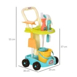 HOMCOM Kinderreinigungsset Mit Rollen Und Passendes Zubehör -Homcom 29784114 05