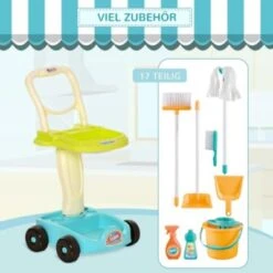 HOMCOM Kinderreinigungsset Mit Rollen Und Passendes Zubehör -Homcom 29784114 06
