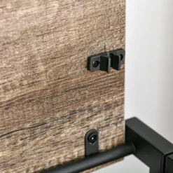 HOMCOM Schreibtisch Computertisch Bürotisch Home-Office Tisch Klappbar Mit E1 Spanplatte Metallrahmen Industriedesign Rustikales Braun+ Schwarz 90 X 45 X 74 Cm -Homcom 2e337a941f561afd3cf19dfce44876b8