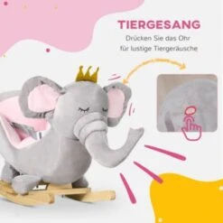 HOMCOM Kinder-Schaukelpferd Mit Soundfunktion -Homcom 30438480 04