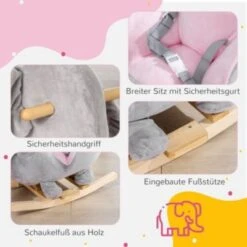 HOMCOM Kinder-Schaukelpferd Mit Soundfunktion -Homcom 30438480 05