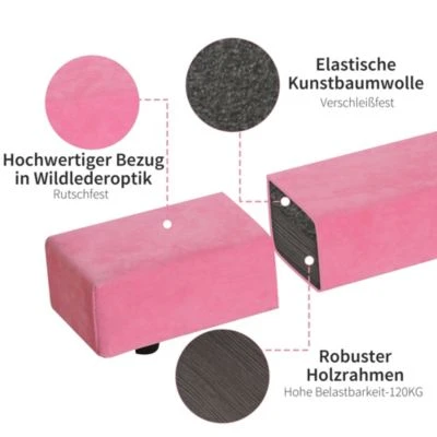 HOMCOM Schwebebalken Mit EPE-Polsterung 3 HOMCOM Schwebebalken Mit EPE-Polsterung