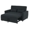 HOMCOM Schlafsofa, Klappsofa, 2-Sitzer Stoffsofa, Bettsofa, Sofa Mit Schlaffunktion, Sofagarnitur, Verstellbarer Winkel, Schwarz, 148 X 82 X 89 Cm 1 HOMCOM Schlafsofa, Klappsofa, 2-Sitzer Stoffsofa, Bettsofa, Sofa Mit Schlaffunktion, Sofagarnitur, Verstellbarer Winkel, Schwarz, 148 X 82 X 89 Cm -Homcom 3074bb7f8aa3685f13c2c4621b8e8e65