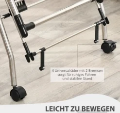 HOMCOM Kleiderständer Wäschetrockner Wäscheständer Standtrockner Zusammenklappbar Großer Trockenraum Edelstahl 138,5x63x208cm 16 HOMCOM Kleiderständer Wäschetrockner Wäscheständer Standtrockner Zusammenklappbar Großer Trockenraum Edelstahl 138,5x63x208cm -Homcom 31074f913f71750cb42a5dc9230efd56
