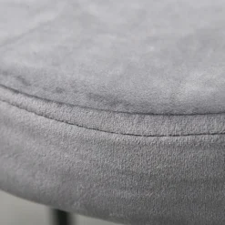 HOMCOM 4er-Set Esszimmerhocker Stapelhocker Küchenhocker Barhocker Velvet-Touch Modern Küche Esszimmer Polyester Stahl Grau 41,5 X 41,5 X 46 Cm -Homcom 324287356d88ecf64d36fc9b5a16c2b6