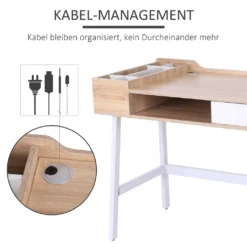 HOMCOM Schreibtisch Computertisch Bürotisch Arbeitstisch PC Tisch Vielseitig Verwendbar Mit Sechs Ablagefächern Schublade Breite Tischplatte Für Arbeitszimmer Büro Und Wohheim Natur 100 X 55 X 81,5 Cm 16 HOMCOM Schreibtisch Computertisch Bürotisch Arbeitstisch PC Tisch Vielseitig Verwendbar Mit Sechs Ablagefächern Schublade Breite Tischplatte Für Arbeitszimmer Büro Und Wohheim Natur 100 X 55 X 81,5 Cm -Homcom 33f2712bb0d39c4311500e46121155ea