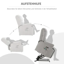 HOMCOM Massagesessel Aufstehhilfe Elektrischer Relaxsessel Mit Wärmefunktion Verstellbarer Winkel USB Fernbedienung Kurzplüsch Grau 83 X 95 X 105 Cm 14 HOMCOM Massagesessel Aufstehhilfe Elektrischer Relaxsessel Mit Wärmefunktion Verstellbarer Winkel USB Fernbedienung Kurzplüsch Grau 83 X 95 X 105 Cm -Homcom 370b6050f4a283c97a6632c0c34b5a5e