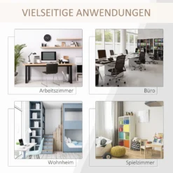 HOMCOM 2-IN-1Schreibtisch Bücherregal Computertisch Bürotisch Mit Schubladen Und Rollen Spanplatte Metall Schwarz Rustikales Braun 140 X 60 X 122 Cm 16 HOMCOM 2-IN-1Schreibtisch Bücherregal Computertisch Bürotisch Mit Schubladen Und Rollen Spanplatte Metall Schwarz Rustikales Braun 140 X 60 X 122 Cm -Homcom 3923ac5575526c99c4de7dbaff62ff1a