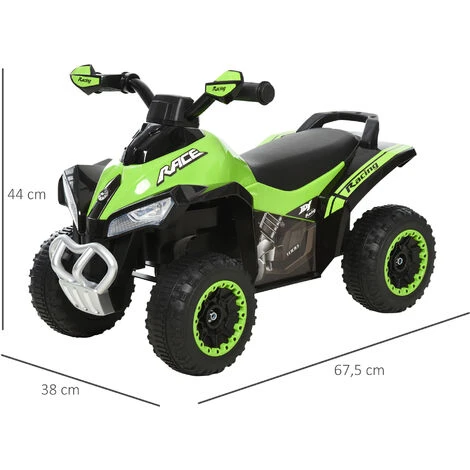 HOMCOM Kinder Rutschauto Tretauto Mit Füßen Rutschen Kinderauto Kinderfahrzeug Für 18-36 Monate Licht Musik Kunststoff Stahl Grün 67,5 X 38 X 44 Cm 4 HOMCOM Kinder Rutschauto Tretauto Mit Füßen Rutschen Kinderauto Kinderfahrzeug Für 18-36 Monate Licht Musik Kunststoff Stahl Grün 67,5 X 38 X 44 Cm – Bild 2