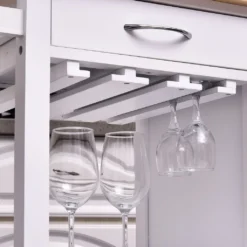 HOMCOM Servierwagen Küchenwagen Rollwagen Küchentrolley Mit Schrank Schublade Holz Weiß 88,5 X 40 X 86 Cm -Homcom 3b49f835d4565d8888b25ec329f7e465