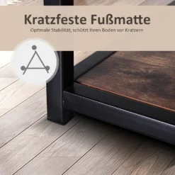 HOMCOM TV Schrank Lowboard TV-Regal Im Industrie-Design 3-stufig Spanplatte Natur 120 X B40 X H45 Cm -Homcom 3d4b68ebb50f8b7884d15de7938b23f6