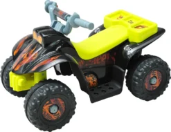 HOMCOM Kinderauto Kinderwagen Elektroauto Kinderfahrzeug Kindermotorrad Quad Elektroquad Kinderquad Elektromotorrad (Elektroquad/gelb-schwarz)
