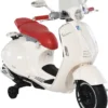 HOMCOM Elektrofahrzeug, Kinderfahrzeug, Kindermotorrad, Elektro-Motorrad Mit MP3-Musik Beleuchtung, 3-6 Jahre, PP, Weiß, 108 X 49 X 75 Cm -Homcom 3e8034f206ac54d1e261b206f1df9ad6