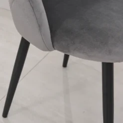 HOMCOM Esszimmerstühle 2er Set Küchenstuhl Wohnzimmerstuhl Bürostuhl Mit Rückenlehne Samt Metall Grau 50 X 54 X 79 Cm 17 HOMCOM Esszimmerstühle 2er Set Küchenstuhl Wohnzimmerstuhl Bürostuhl Mit Rückenlehne Samt Metall Grau 50 X 54 X 79 Cm -Homcom 445b3bd56b08faaa68b73f4bcf05da9f