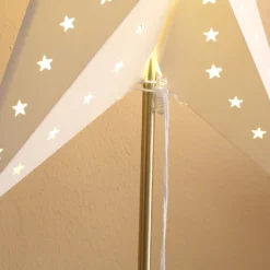 HOMCOM Tischlampe Stern Weihnachtsstern Lampe Papierstern Lampe Tischleuchte 5 Zacken 71 Cm Leuchtstern Weihnachtsdekoration Weiß+Gold 19 HOMCOM Tischlampe Stern Weihnachtsstern Lampe Papierstern Lampe Tischleuchte 5 Zacken 71 Cm Leuchtstern Weihnachtsdekoration Weiß+Gold -Homcom 4c65cad777e6e3b4c64b48dadf22cf8b