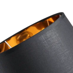 HOMCOM Tischleuchte Tischlampe E27-Fassung Nachttischlampe 40 W Metall Schwarz 30 X 30 X 60 Cm -Homcom 4d9c36134baae9421334cbbc2d8dcd6f