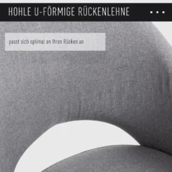 HOMCOM Esszimmerstuhl, Wohnzimmerstuhl, Bürostuhl, Polsterstuhl, Sessel Mit Armlehne, Leinen Stahl, Grau, 56 X 58,5 X 84,5 Cm 15 HOMCOM Esszimmerstuhl, Wohnzimmerstuhl, Bürostuhl, Polsterstuhl, Sessel Mit Armlehne, Leinen Stahl, Grau, 56 X 58,5 X 84,5 Cm -Homcom 4ec9dfca482fa5eb57615e84b5e9d10e