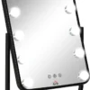 HOMCOM Schminkspiegel Hollywood Makeup Spiegel Mit 12 Dimmer-LED-Leuchten 3 Lichtfarben Kosmetikspiegel Touch-Steuerung 12W Für Schlafzimmer 32,8 X 11 X 47,4 Cm 2 HOMCOM Schminkspiegel Hollywood Makeup Spiegel Mit 12 Dimmer-LED-Leuchten 3 Lichtfarben Kosmetikspiegel Touch-Steuerung 12W Für Schlafzimmer 32,8 X 11 X 47,4 Cm -Homcom 4ef86a2734016db8feb6ddadf6908767