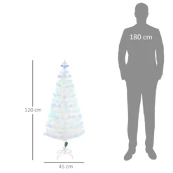 HOMCOM Weihnachtsbaum 1,2 M Christbaum Kunsttanne 130 Zweige Mit RGB Led-Leuchten Metallfuß PVC Weiß Ø45 X 120H Cm 13 HOMCOM Weihnachtsbaum 1,2 M Christbaum Kunsttanne 130 Zweige Mit RGB Led-Leuchten Metallfuß PVC Weiß Ø45 X 120H Cm -Homcom 52b0e7befbdc1f4da05f8c91164111a0