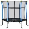 HOMCOM 5,3FT Trampolin Für Kinder Gartentrampolin Mit Sicherheitsnetz Randabdeckung Gummiseil Gepolstert Fitness-Trampolin Mini-Trampoline Mit Netz Stahl Blau 163,5H Cm Bis 60 Kg 2 HOMCOM 5,3FT Trampolin Für Kinder Gartentrampolin Mit Sicherheitsnetz Randabdeckung Gummiseil Gepolstert Fitness-Trampolin Mini-Trampoline Mit Netz Stahl Blau 163,5H Cm Bis 60 Kg -Homcom 53831324 1