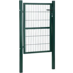 HOMCOM Gartentor Aus Stahl 97 X 170 Cm