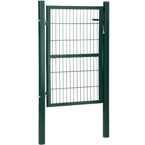 HOMCOM Gartentor Aus Stahl 97 X 170 Cm 3 HOMCOM Gartentor Aus Stahl 97 X 170 Cm