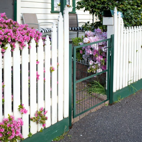 HOMCOM Gartentor Aus Stahl 97 X 170 Cm 4 HOMCOM Gartentor Aus Stahl 97 X 170 Cm – Bild 2