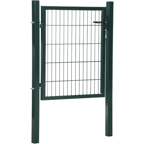 HOMCOM Gartentor Aus Stahl 97 X 150 Cm 3 HOMCOM Gartentor Aus Stahl 97 X 150 Cm