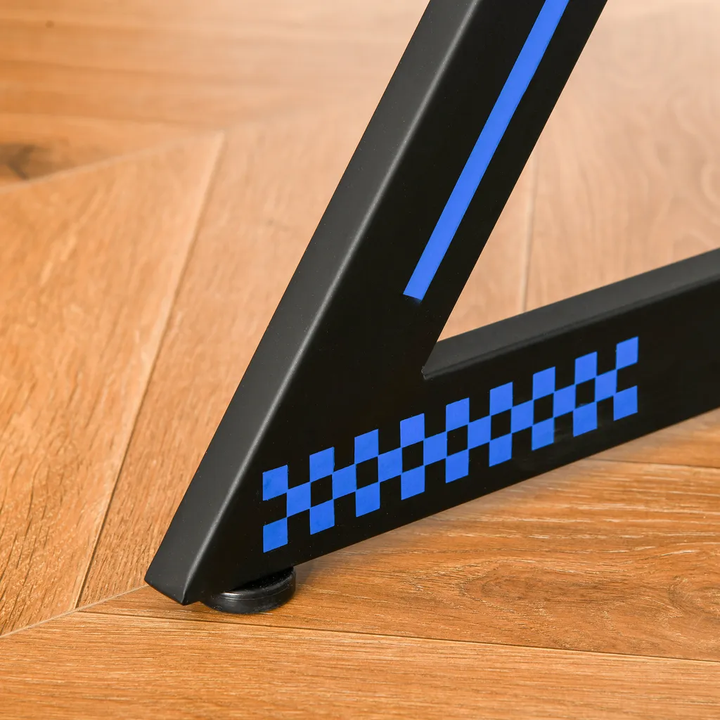 HOMCOM Computertisch Gaming Tisch PC Tisch Computer Ergonomisch Verstellbar Höhe Stahl MDF Schwarz 100L X 60B X 75H Cm 12 HOMCOM Computertisch Gaming Tisch PC Tisch Computer Ergonomisch Verstellbar Höhe Stahl MDF Schwarz 100L X 60B X 75H Cm – Bild 10