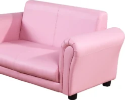 HOMCOM Kindersessel Mit Fußhocker, Kindercouch Mit Hocker, Kindersofa, Sofa Sessel, Rosa -Homcom 56e0acbb82fff449caa77cb0515ecc9e