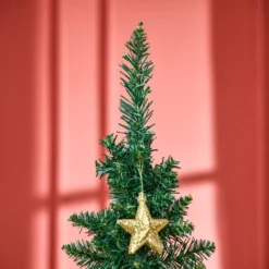 HOMCOM Weihnachtsbaum Tannenbaum Mit Kunststoffständer 390 Spitzen Grün Ø 55 X H180 Cm -Homcom 584e289decdd354de915d829b97726f3