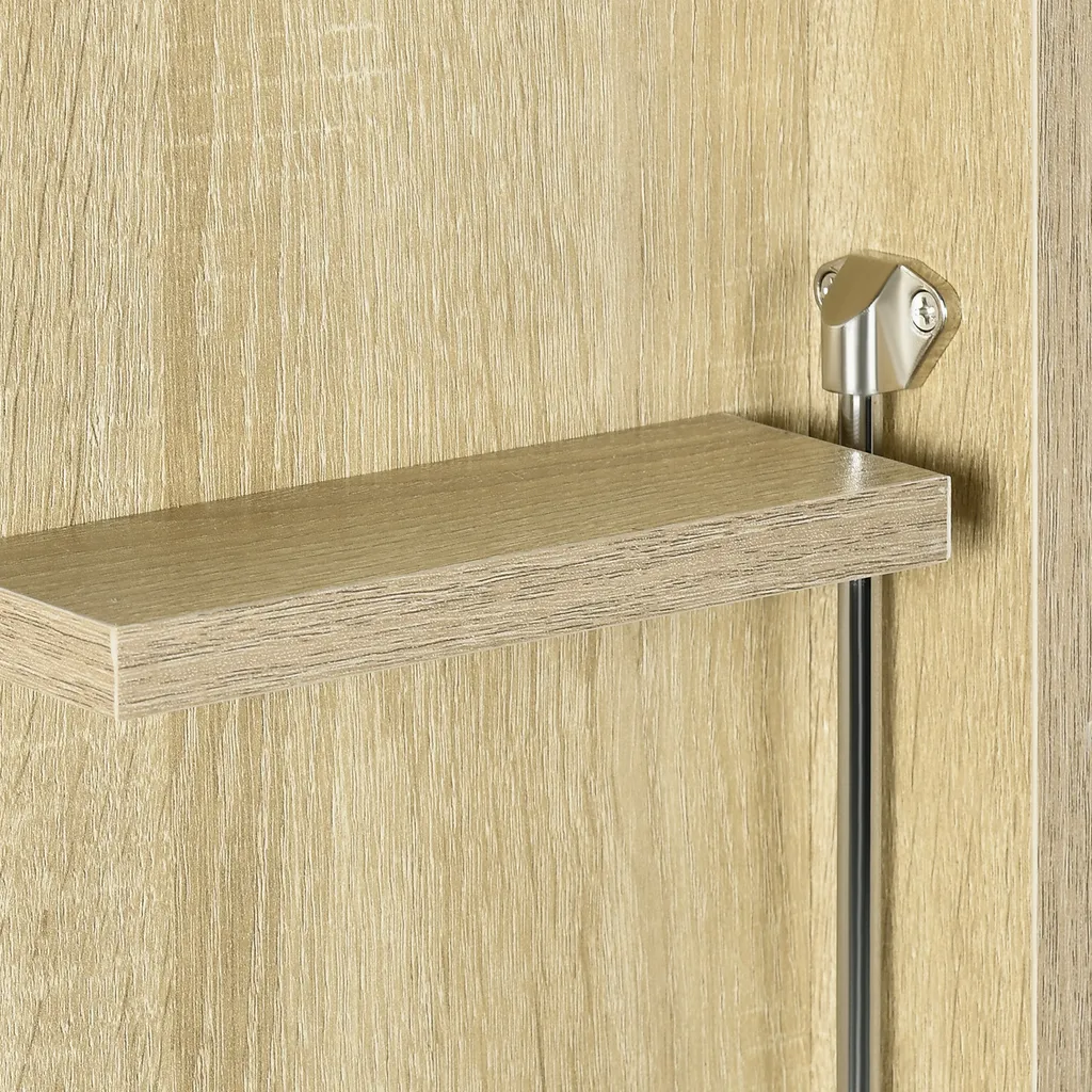 HOMCOM Wandtisch Wandklapptisch Schreibtisch Mit Stauraum Klappbarer Laptoptisch Computertisch Bürotisch Esstisch Modernes Design Spanplatte Naturholz 60 X 21,5 X 50 Cm 10 HOMCOM Wandtisch Wandklapptisch Schreibtisch Mit Stauraum Klappbarer Laptoptisch Computertisch Bürotisch Esstisch Modernes Design Spanplatte Naturholz 60 X 21,5 X 50 Cm – Bild 8