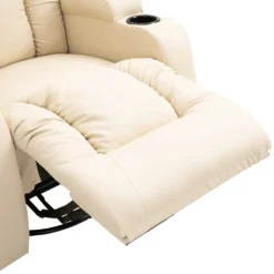 HOMCOM Massagesessel Fernsehsessel Relaxsessel TV Sessel Wärmefunktion Mit Fernbedienung Liegefunktion Und Getränkehaltern (creme) -Homcom 5c72d27011d9da8de1262f44619d8ce2
