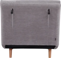 HOMCOM 2-in-1 Schlafsofa Schlafsessel Verstellbar Klappmatratze Gästebett ,Chaiselongue Im Cord-Optik, Für Schlafzimmer, Wohnzimmer Hellgrau 82 X 89 X 83 Cm -Homcom 5dffb47d7a04b003a65695a2f732ddbd