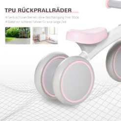 HOMCOM Kinder Laufrad Lauffahrrad Balance Bike 12-36 Monate Mit Verschleißfesten TPU-Rädern Erst Rutschrad Fahrzeug Geschenke Für Jungen/Mädchen Kleinkind Spielzeug PP TPR Rosa 60 X 24 X 37 Cm -Homcom 5e9883152d9f66463a3e33d721f428a8
