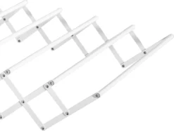 HOMCOM Wandtrockner Wäscheständer Für Wandmontage Ausziehbar Standtrockner Platzsparender Wäschetrockner Gesamttrockenlänge 57,5cm Für Drinnen Und Draußen Metall Weiß 63,5 X 60 X 20 Cm -Homcom 5fb0161471f3ecdd6ec5f07d7c9ad7d9
