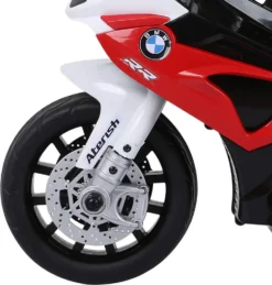 HOMCOM Elektro Kindermotorrad Kinderfahrzeug Lizensiert Von BMW S1000RR Elektro-Dreirad Mit Akku Stahl Rot 66 X 37 X 44 Cm -Homcom 612c5fa246e4463055526afa97ec3c30