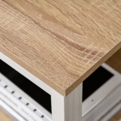 HOMCOM Schreibtisch Mit 2 Ebenen Regal, Computertisch, Bürotisch, MDF, Natur+Weiß, 110 X 48 X 76,2 Cm 17 HOMCOM Schreibtisch Mit 2 Ebenen Regal, Computertisch, Bürotisch, MDF, Natur+Weiß, 110 X 48 X 76,2 Cm -Homcom 628b37c1e1b87767e0924461a27af985