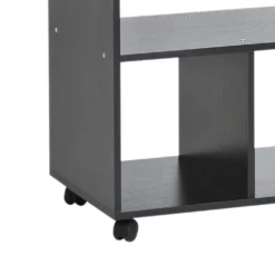 HOMCOM Mobiler Kleiderschrank Garderobe Schrank Mit Regal 4 Schwenkräder Für Wohnzimmer Schlafzimmer, Aluminiumlegierungen, 60 X 40 X 128 Cm, Schwarz -Homcom 62d45812e75dc555f732abcd9a7b48a7